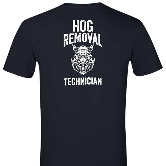 Hog Removal Technician Short Sleeve T-Shirt - Picture 1 of 10